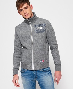 Superdry Track & Field Track Férfi Pulóver Szürke | PUKXS4237